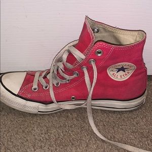Pink Converse Hi Tops